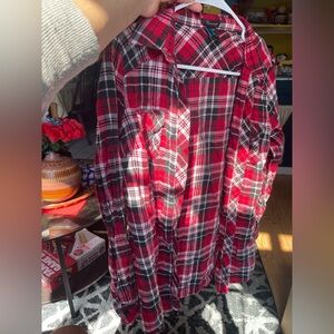 Timing Red and Black Plaid Men's Shirt